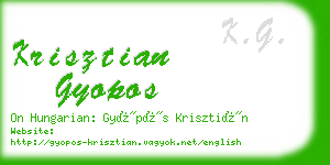 krisztian gyopos business card